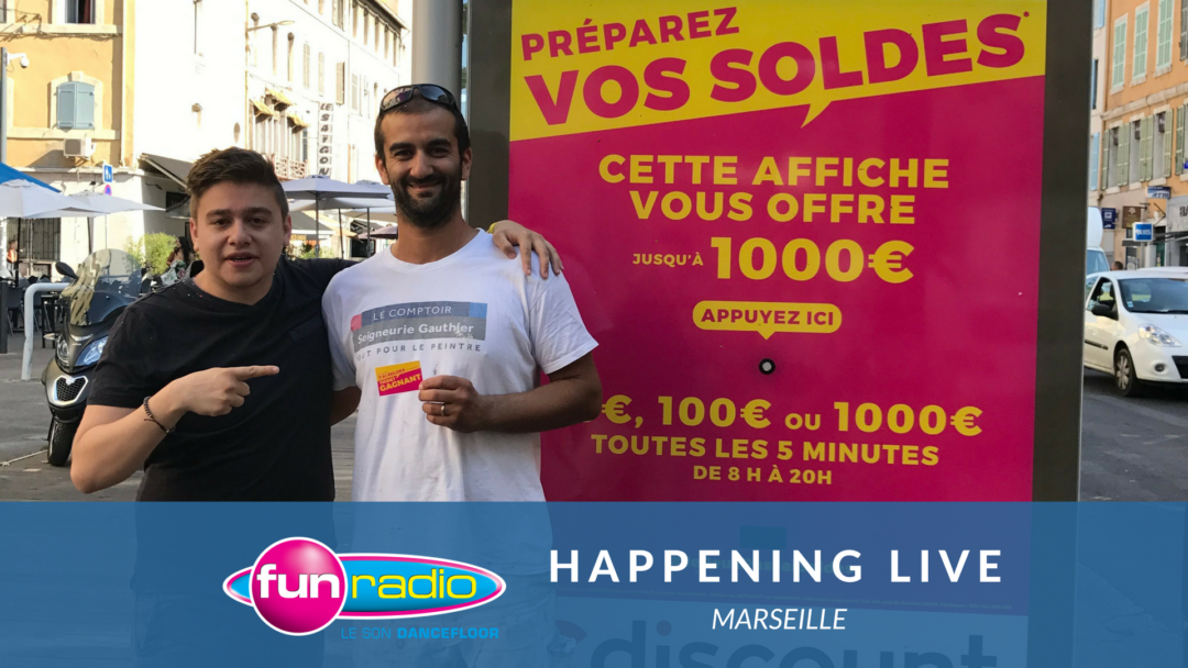Illustration activation de marque Fun Radio Marseille