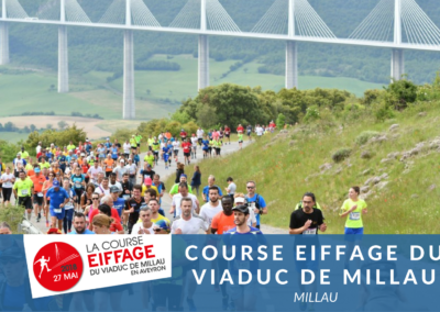 Course Eiffage du Viaduc de Millau en Aveyron